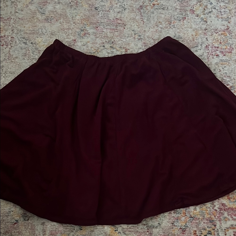 Brandy Melville Burgundy Women's Skirt